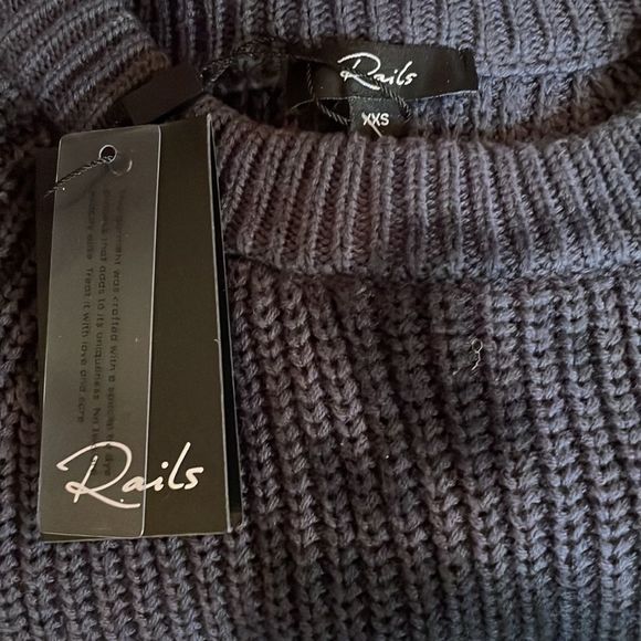 Rails Venus Cashmere Cotton Relaxed Ribbed Crew Neck Sweater - Picture 7 of 11